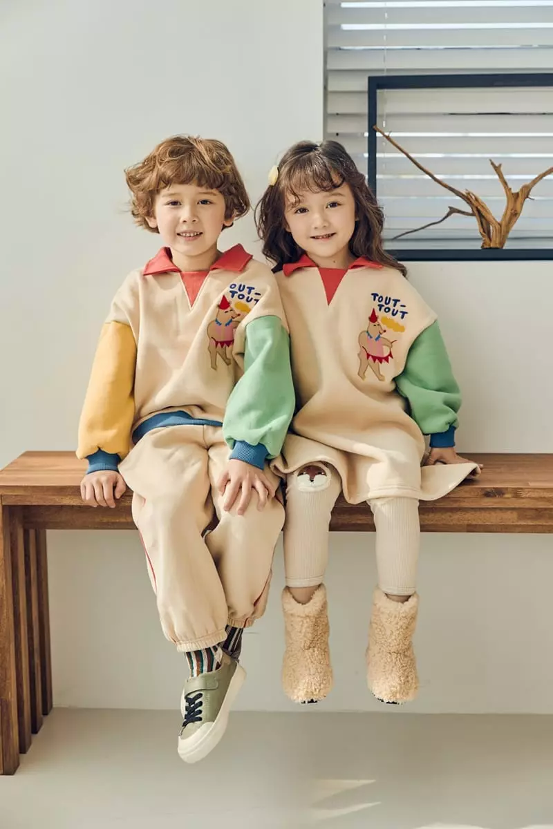 Mimico - Korean Children Fashion - #kidzfashiontrend - Warm Top Bottom Set - 12