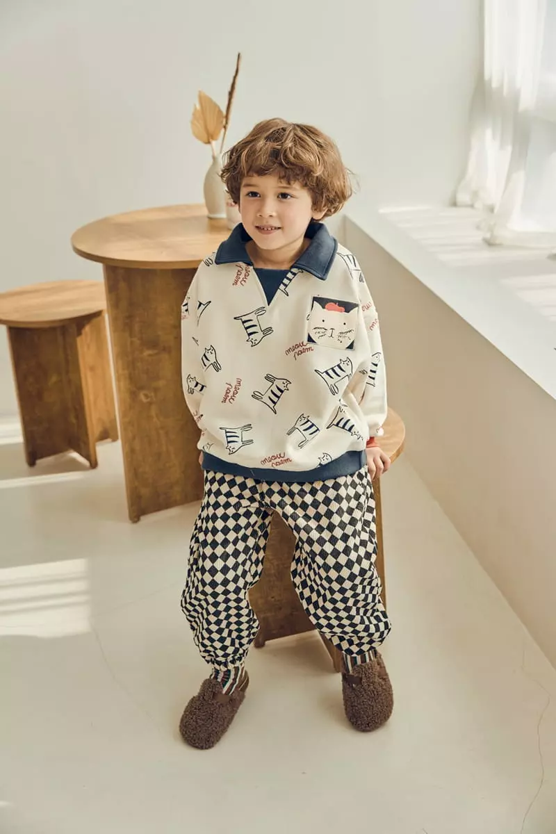 Mimico - Korean Children Fashion - #littlefashionista - Collar Warm Tee - 6