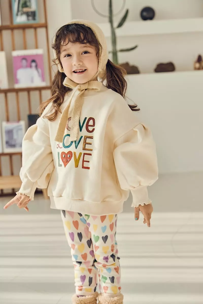 Mimico - Korean Children Fashion - #littlefashionista - Heart Leggings - 10
