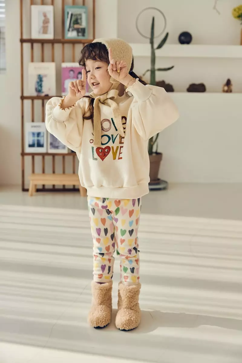 Mimico - Korean Children Fashion - #magicofchildhood - Heart Leggings - 11