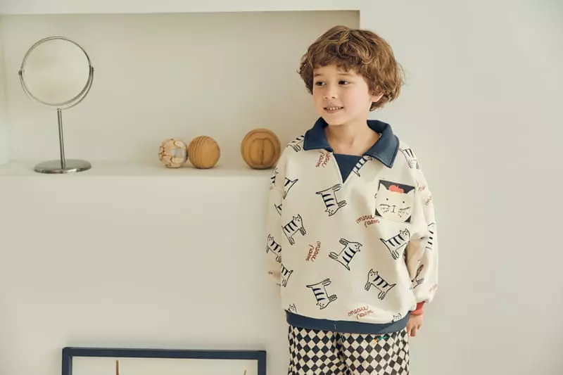 Mimico - Korean Children Fashion - #minifashionista - Collar Warm Tee - 8