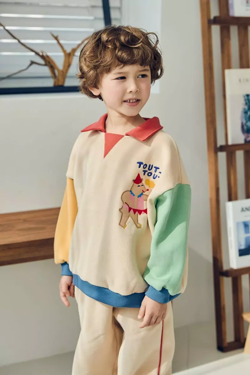 Mimico - Korean Children Fashion - #minifashionista - Warm Top Bottom Set - 2
