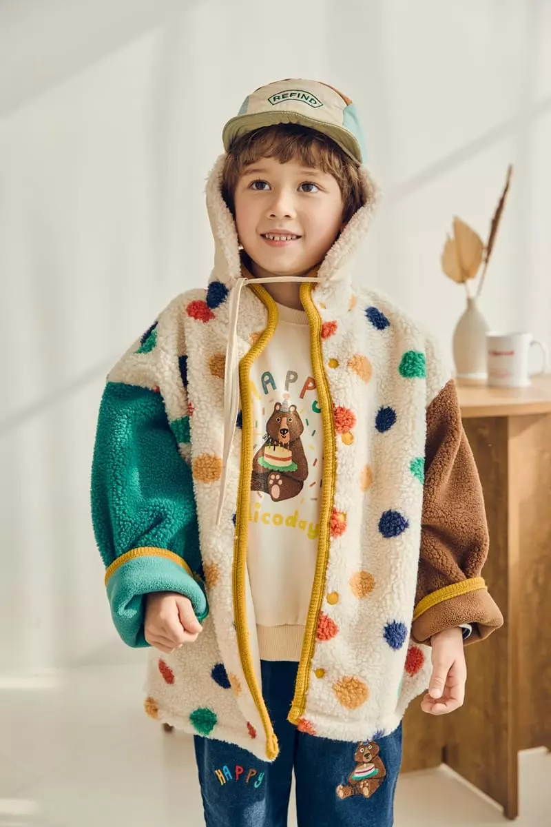 Mimico - Korean Children Fashion - #minifashionista - Dot Jumper - 11