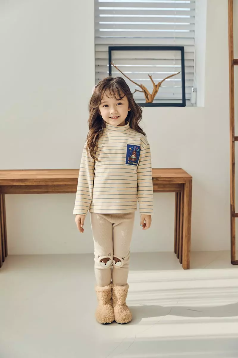 Mimico - Korean Children Fashion - #prettylittlegirls - Half Turtleneck Tee - 2