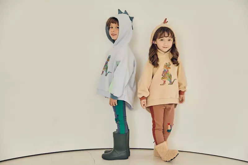 Mimico - Korean Children Fashion - #prettylittlegirls - Dino Warm Tee - 7