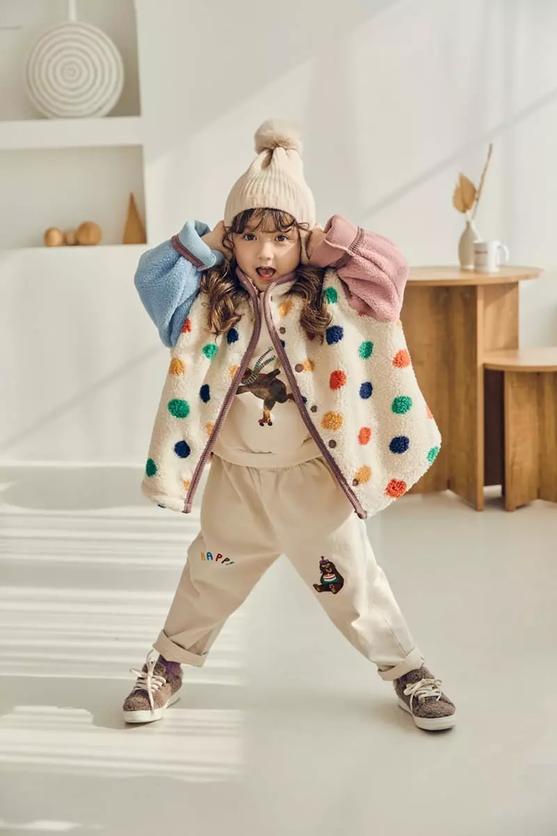Mimico - Korean Children Fashion - #todddlerfashion - Happy Bear Tee - 5