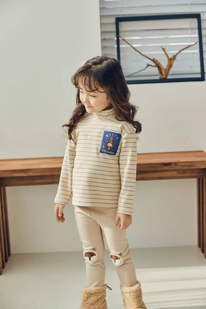 Mimico - Korean Children Fashion - #todddlerfashion - Half Turtleneck Tee - 3