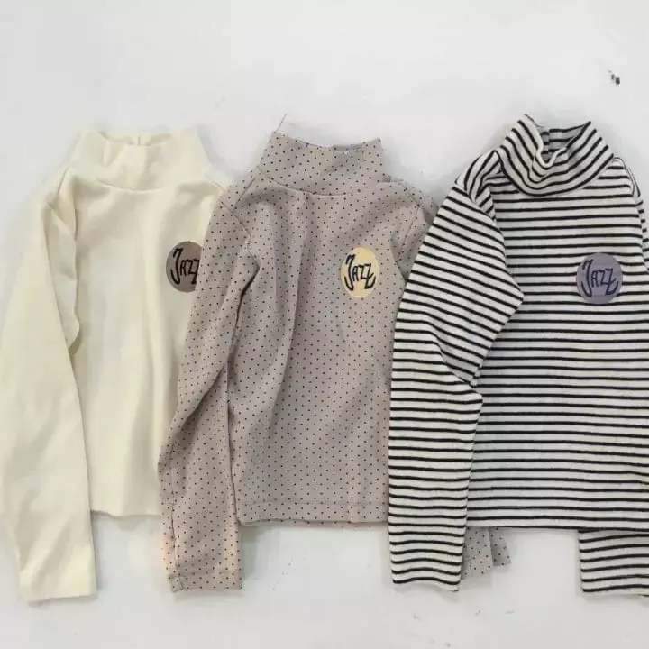 Mini Bongbong - Korean Children Fashion - #fashionkids - Jazz Turtlneck Tee