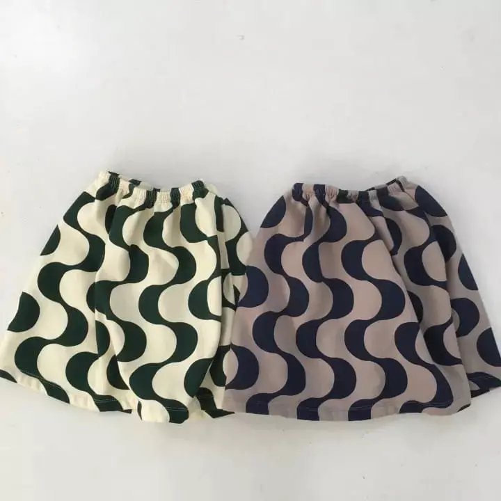 Mini Bongbong - Korean Children Fashion - #prettylittlegirls - Wave Skirt