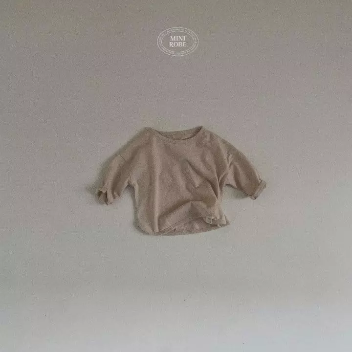 Mini Robe - Korean Baby Fashion - #babyboutique - Soft Peach Tee - 3