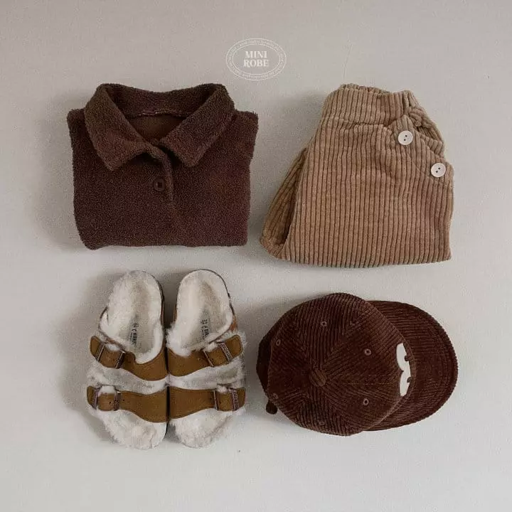 Mini Robe - Korean Baby Fashion - #babyboutique - Terry Long Collar Tee - 8