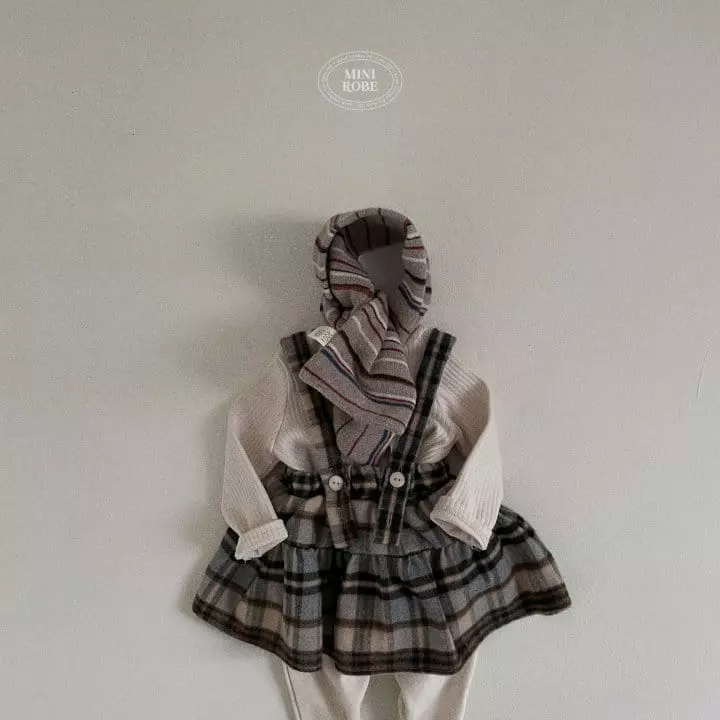 Mini Robe - Korean Baby Fashion - #babyboutiqueclothing - Natural Mock Neck Tee - 5