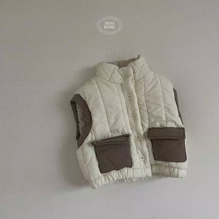Mini Robe - Korean Baby Fashion - #babyboutiqueclothing - Mono Padding Vest - 12