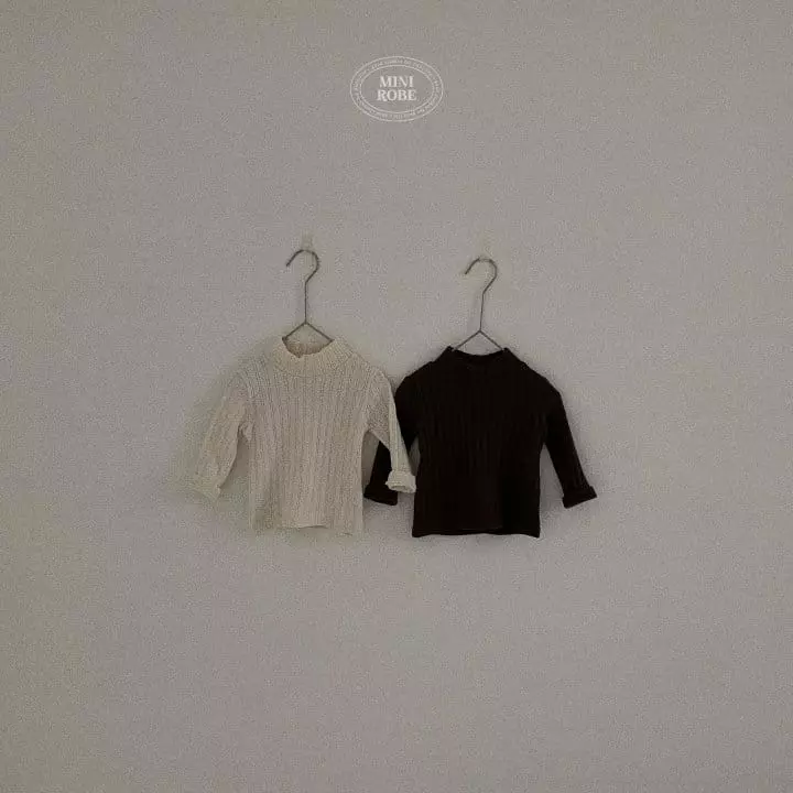 Mini Robe - Korean Baby Fashion - #babyclothing - Choco Turtleneck Tee - 9