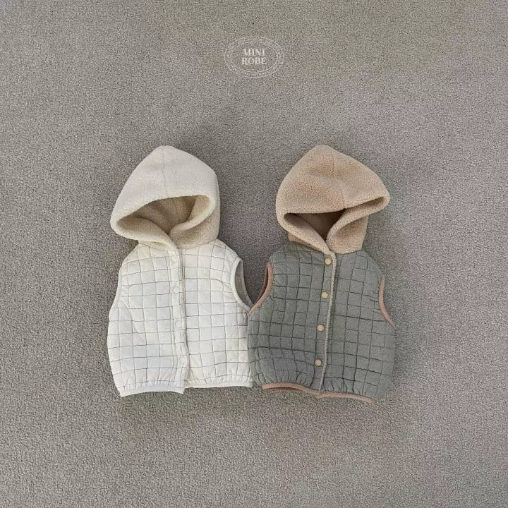 Mini Robe - Korean Baby Fashion - #babyfashion - Reversible Vest