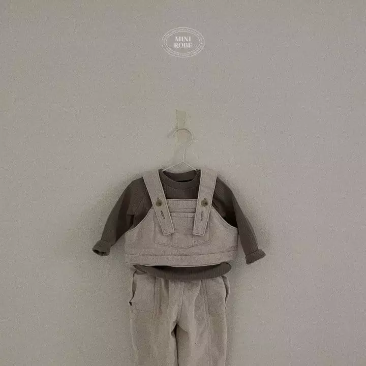 Mini Robe - Korean Baby Fashion - #babyfashion - Natural Mock Neck Tee - 7