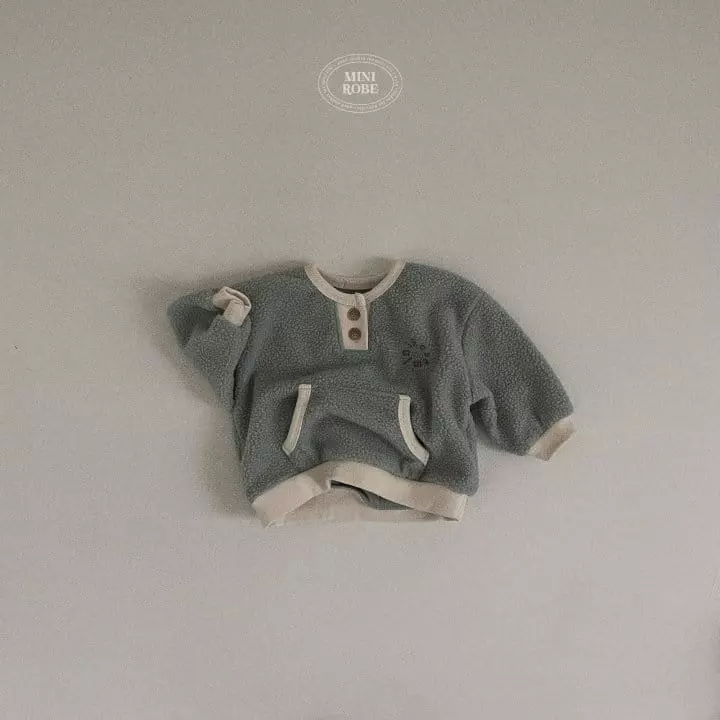 Mini Robe - Korean Baby Fashion - #babyfever - fleece Sweatshirt - 12