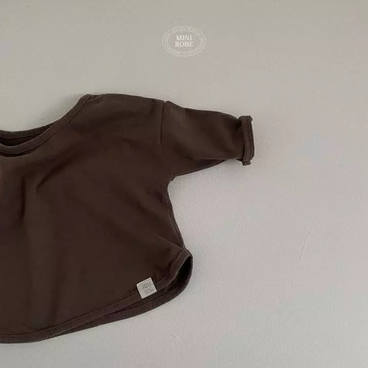 Mini Robe - Korean Baby Fashion - #babyfever - Soft Peach Tee - 8