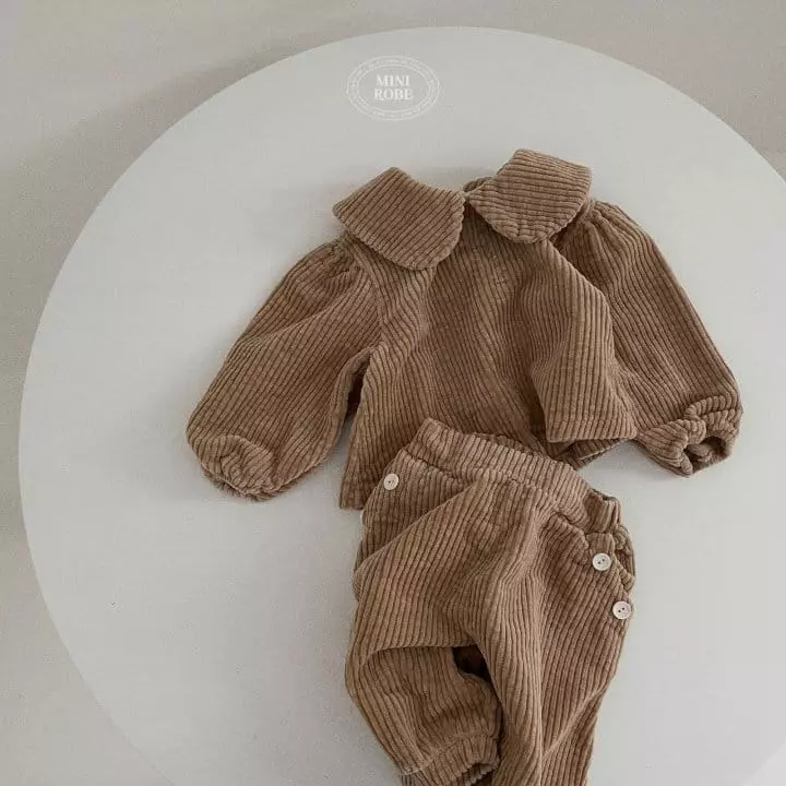 Mini Robe - Korean Baby Fashion - #babyfever - Caramel Pants - 9