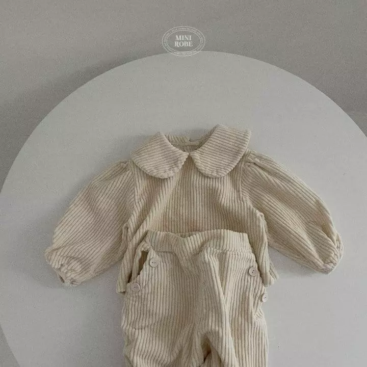 Mini Robe - Korean Baby Fashion - #babyfever - Caramel Blouse - 8