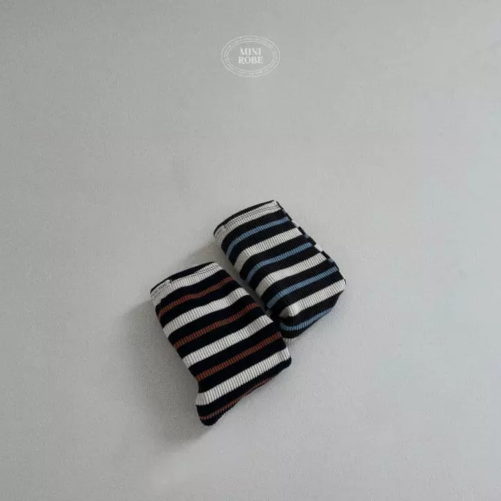 Mini Robe - Korean Baby Fashion - #babyfever - Rib Stripes Leggings - 9