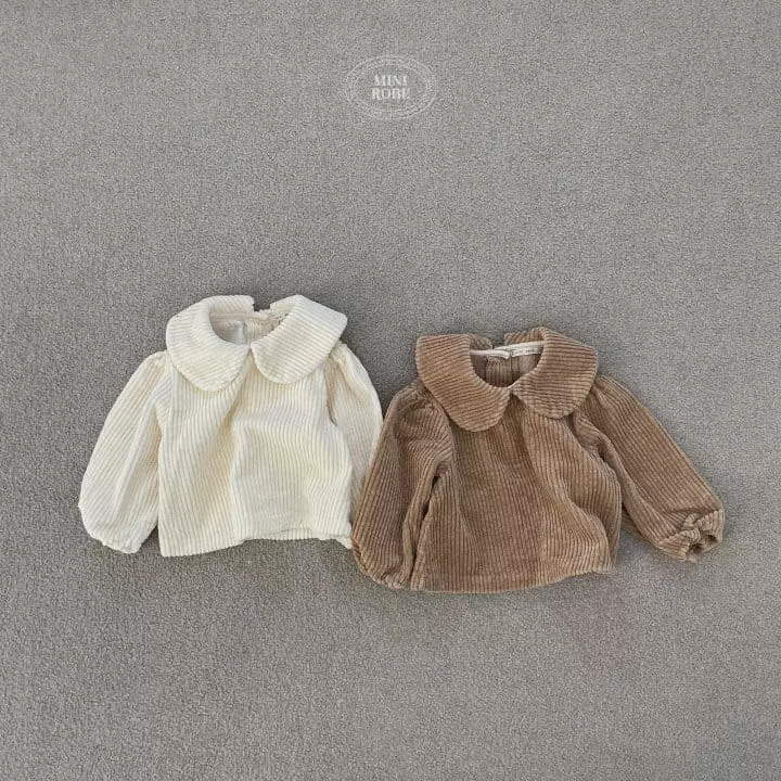Mini Robe - Korean Baby Fashion - #babygirlfashion - Caramel Blouse - 9