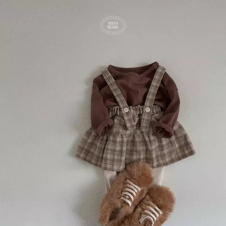 Mini Robe - Korean Baby Fashion - #babylifestyle - Soft Peach Tee - 10