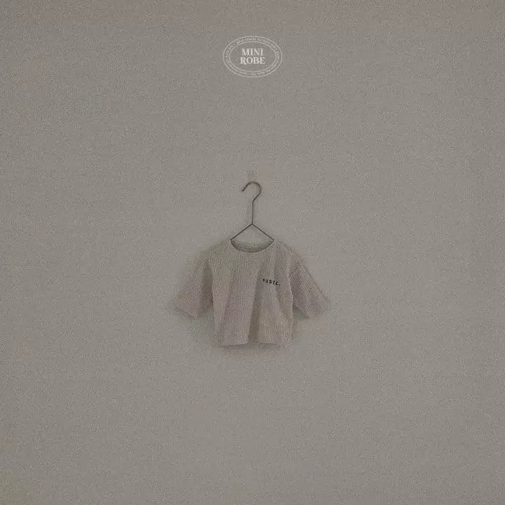 Mini Robe - Korean Baby Fashion - #babylifestyle - Music Piping Tee - 3