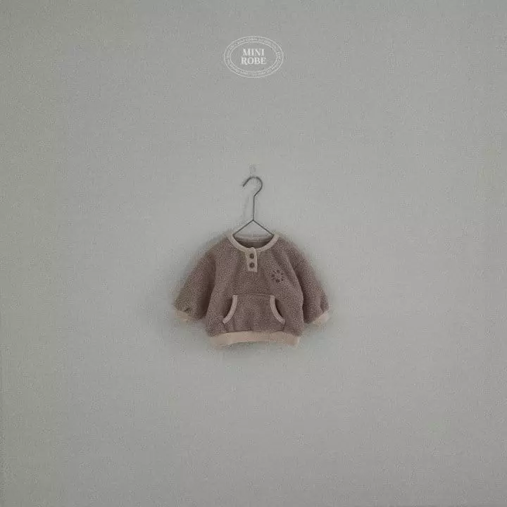 Mini Robe - Korean Baby Fashion - #babyoutfit - fleece Sweatshirt - 2