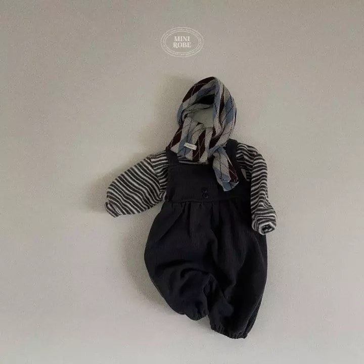 Mini Robe - Korean Baby Fashion - #babyoutfit - Circle Dungarees - 5