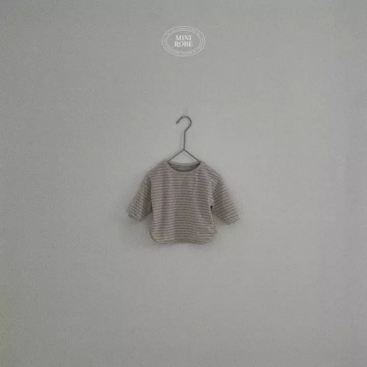 Mini Robe - Korean Baby Fashion - #babyoutfit - Rico Piping Tee - 2
