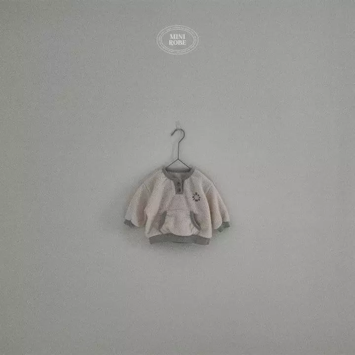 Mini Robe - Korean Baby Fashion - #babyoutfit - fleece Sweatshirt - 4