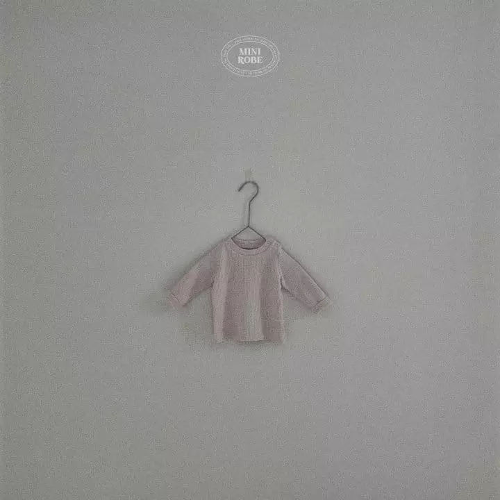 Mini Robe - Korean Baby Fashion - #onlinebabyshop - Natural Mock Neck Tee - 2