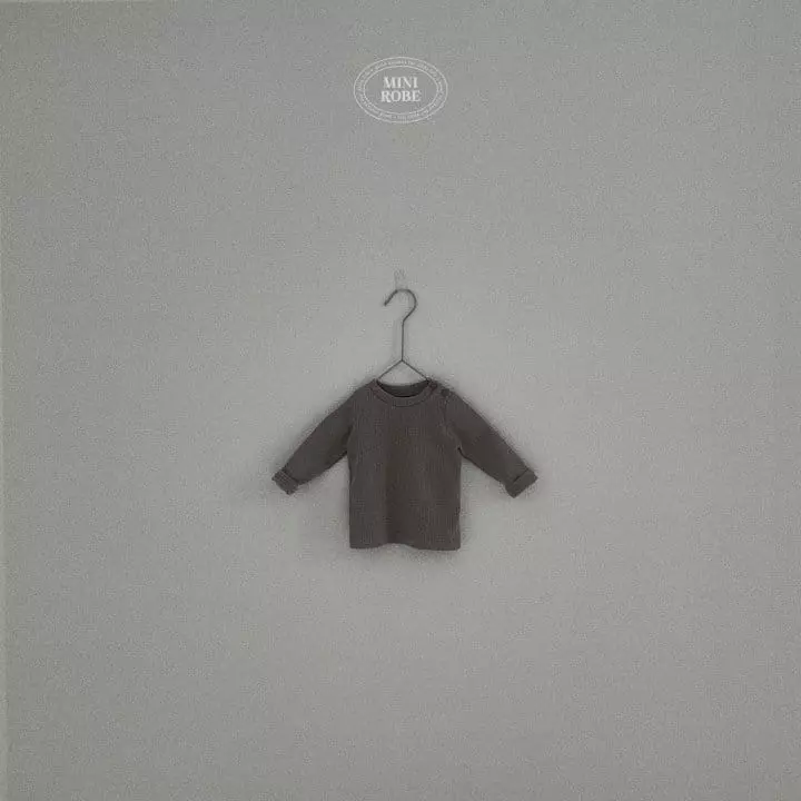 Mini Robe - Korean Baby Fashion - #smilingbaby - Natural Mock Neck Tee - 3