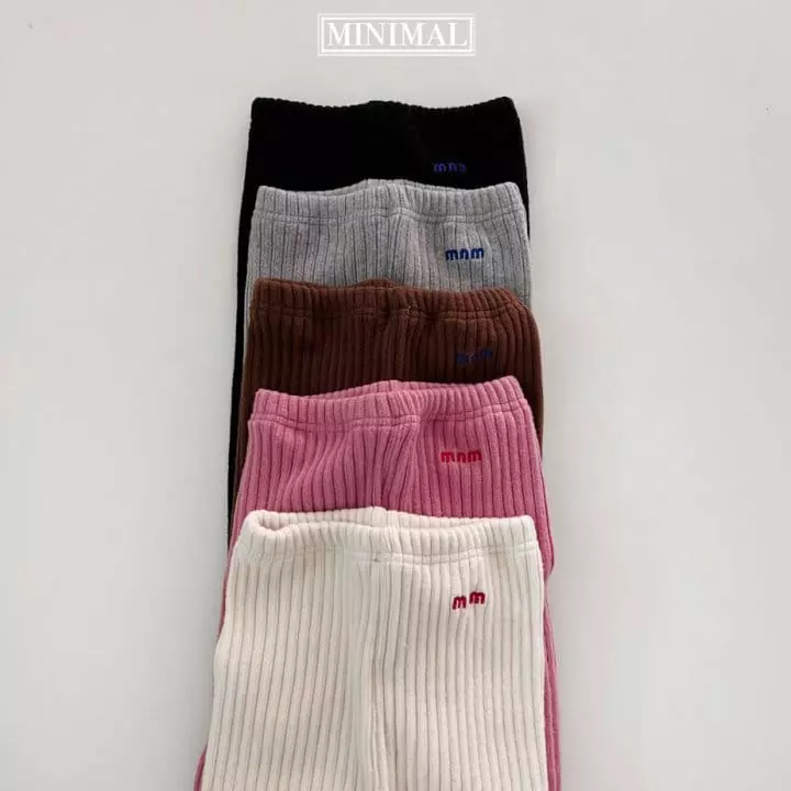 Minimal - Korean Children Fashion - #discoveringself - Embroidery Leggings - 2