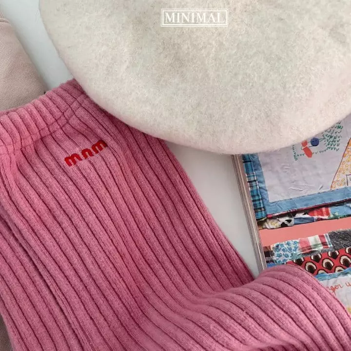 Minimal - Korean Children Fashion - #kidsstore - Embroidery Leggings - 5