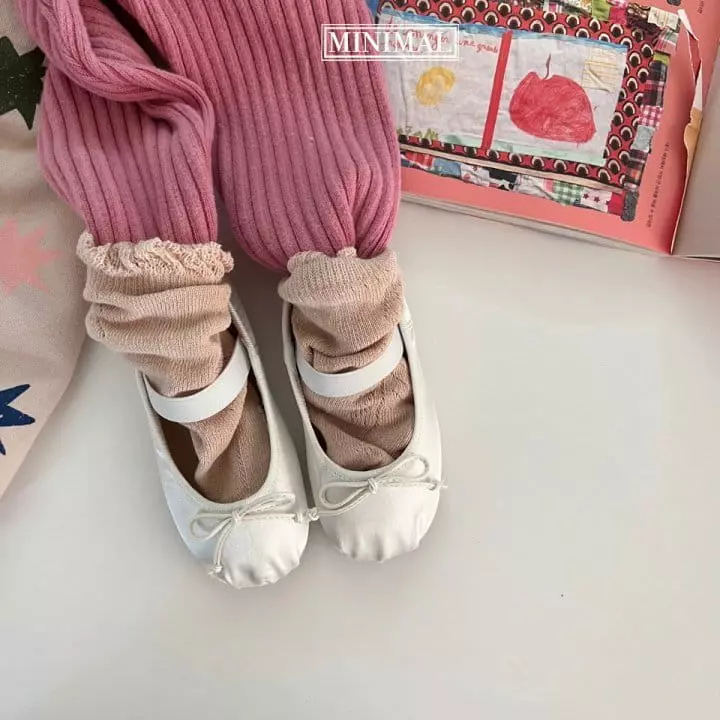 Minimal - Korean Children Fashion - #kidzfashiontrend - Embroidery Leggings - 6