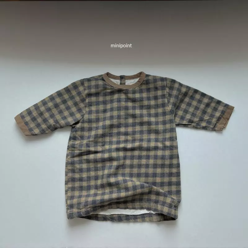 Minipoint - Korean Children Fashion - #designkidswear - Checky One-piece