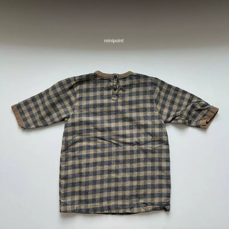 Minipoint - Korean Children Fashion - #discoveringself - Checky One-piece - 2