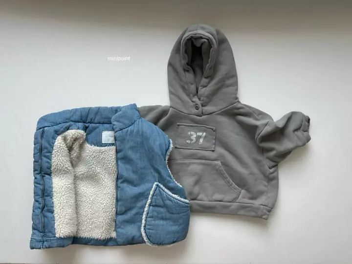 Minipoint - Korean Children Fashion - #fashionkids - Square Paint Hoody - 2