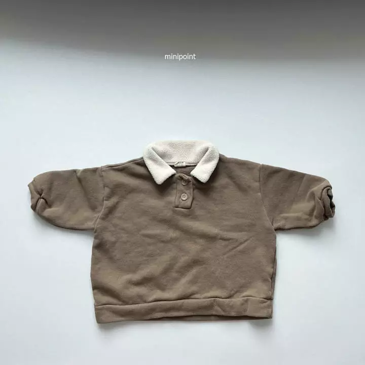 Minipoint - Korean Children Fashion - #kidsstore - Collar Sweatshirt
