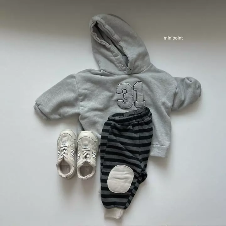 Minipoint - Korean Children Fashion - #littlefashionista - Bead Stripes Pants - 3