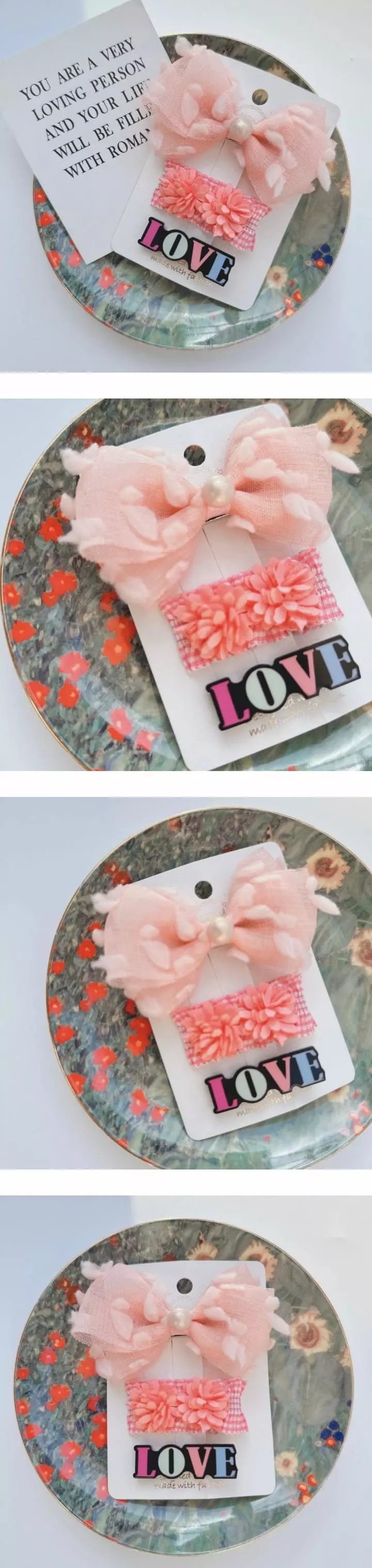 Mins - Korean Baby Fashion - #babyfever - Love Hairpin Set