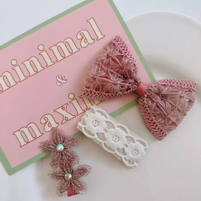 Mins - Korean Children Fashion - #designkidswear - Dot Pink Hairpin