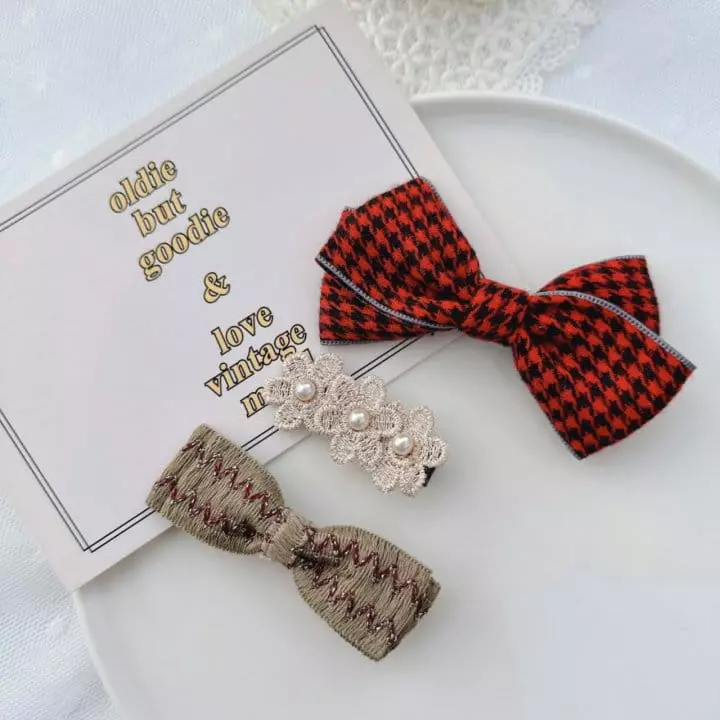 Mins - Korean Children Fashion - #designkidswear - Red Jane Hairrpin - 4