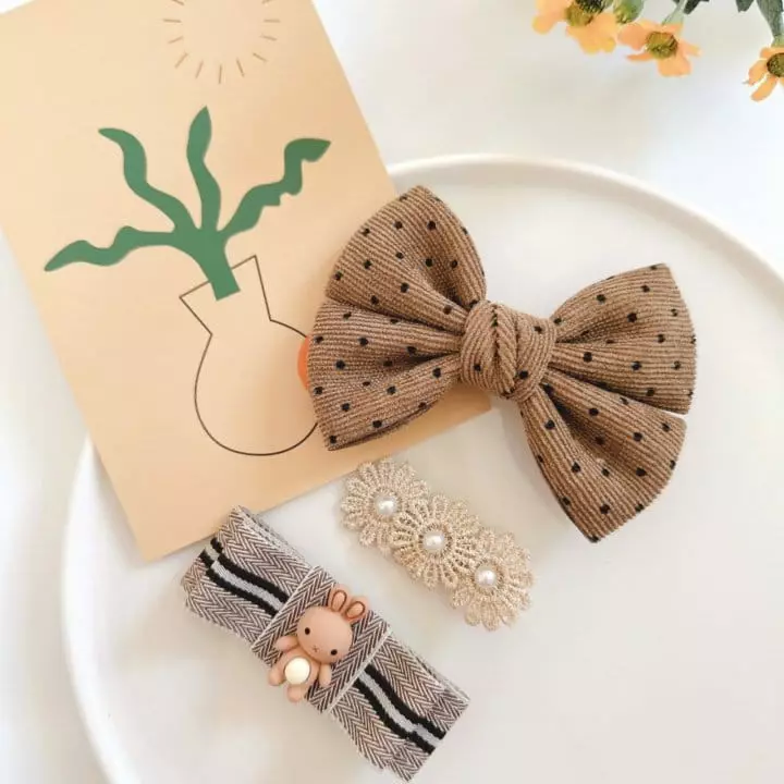 Mins - Korean Children Fashion - #kidsstore - Browney Hairpin - 3