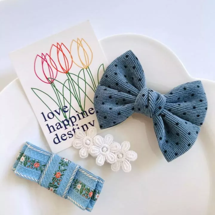 Mins - Korean Children Fashion - #kidzfashiontrend - Blue Loas Hairpin - 3