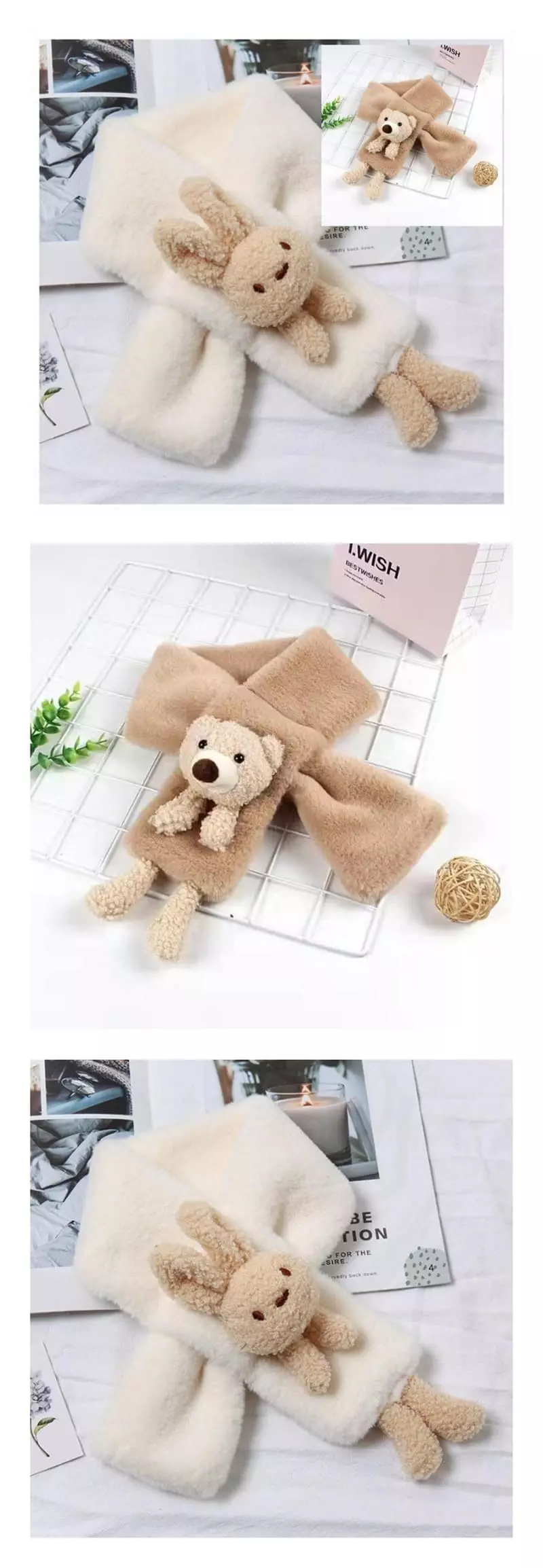 Miso - Korean Children Fashion - #Kfashion4kids - Rabbin Bear Muffler