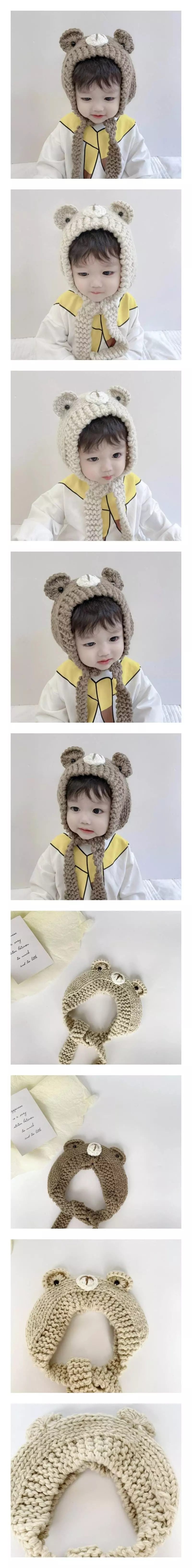 Miso - Korean Children Fashion - #childofig - Bear Knit Earmuff