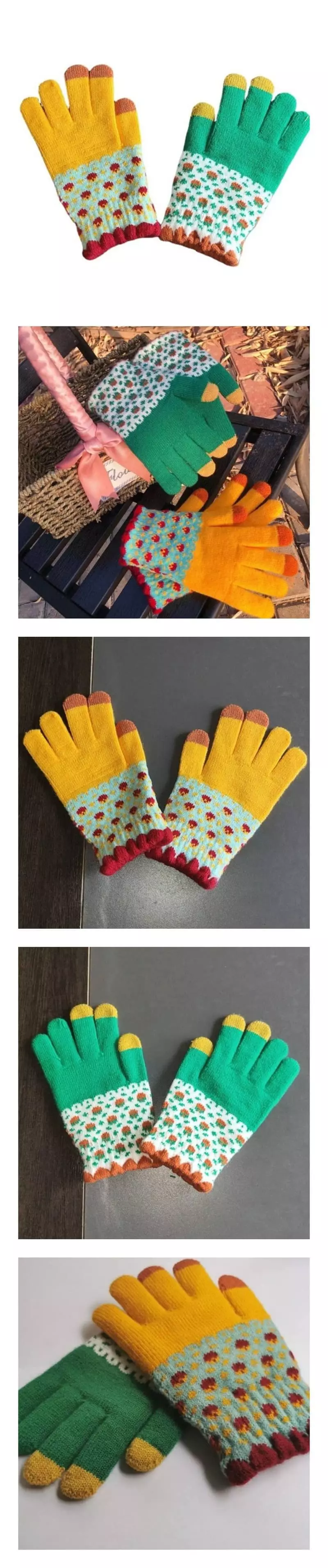 Miso - Korean Children Fashion - #childofig - Flower Finger Gloves